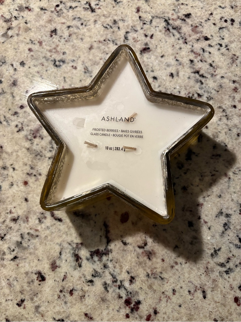 NWT Ashland Gold Star Candle
